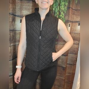 Black Quilted Vest